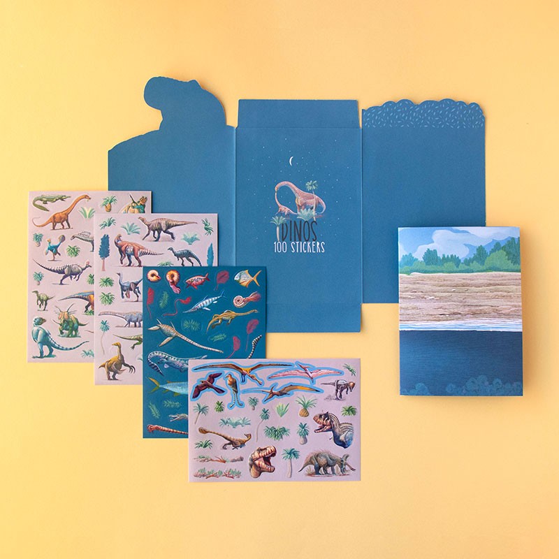 Creative activity with stickers